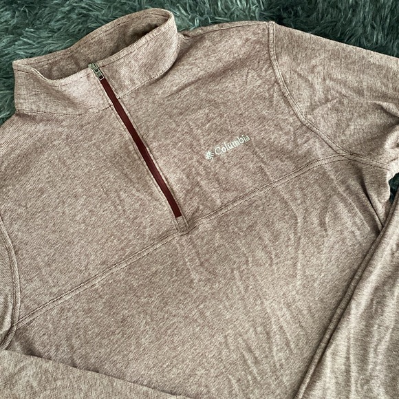 Columbia quarter-zip maroon heather sweatshirt - Picture 3 of 17